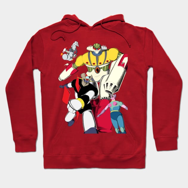 Jeeg VS Mazinger & Dianan Hoodie by CristianoMarzio